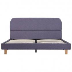 Bed Frame Light Grey Fabric 135x190 cm-281053