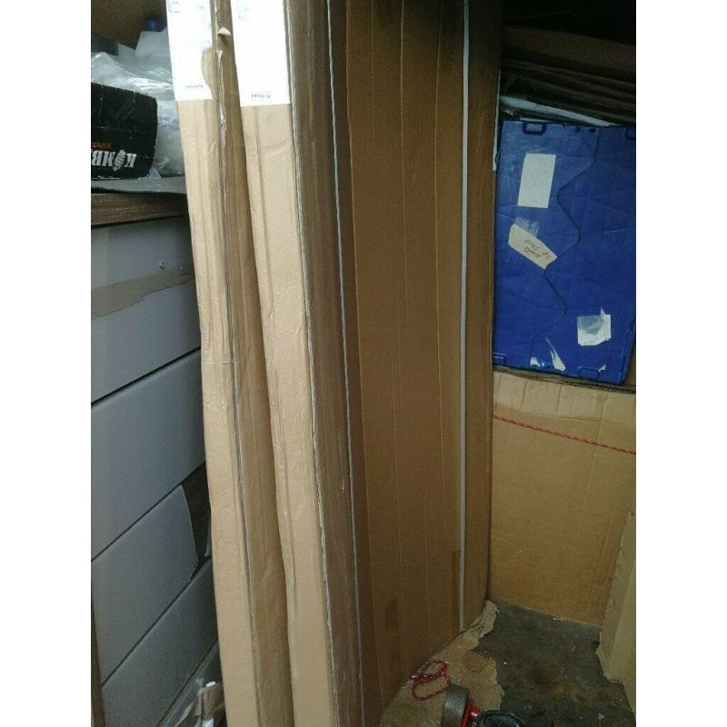 bath shower screen for P shaped bath, pivotting curved screen