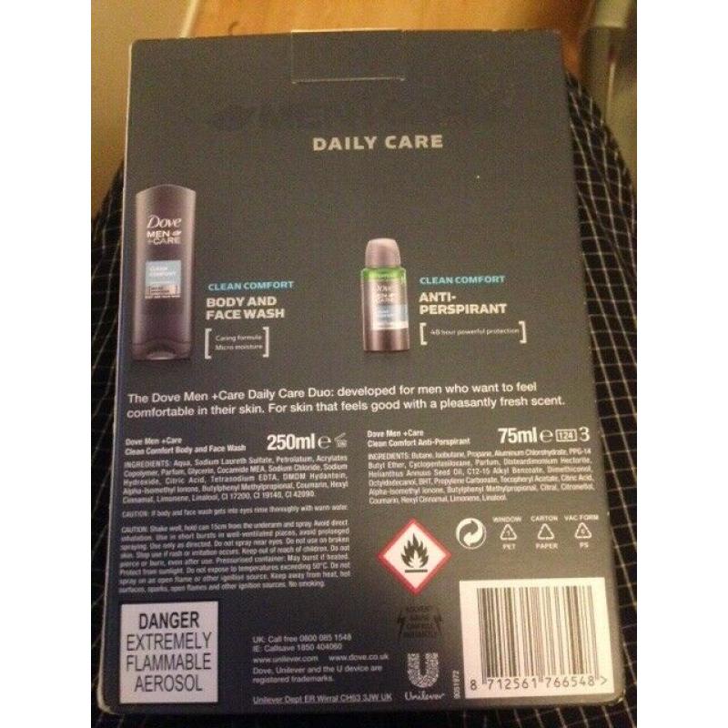 DOVE MEN'S BODYWASH AND ANTIPERSPIRANT SET