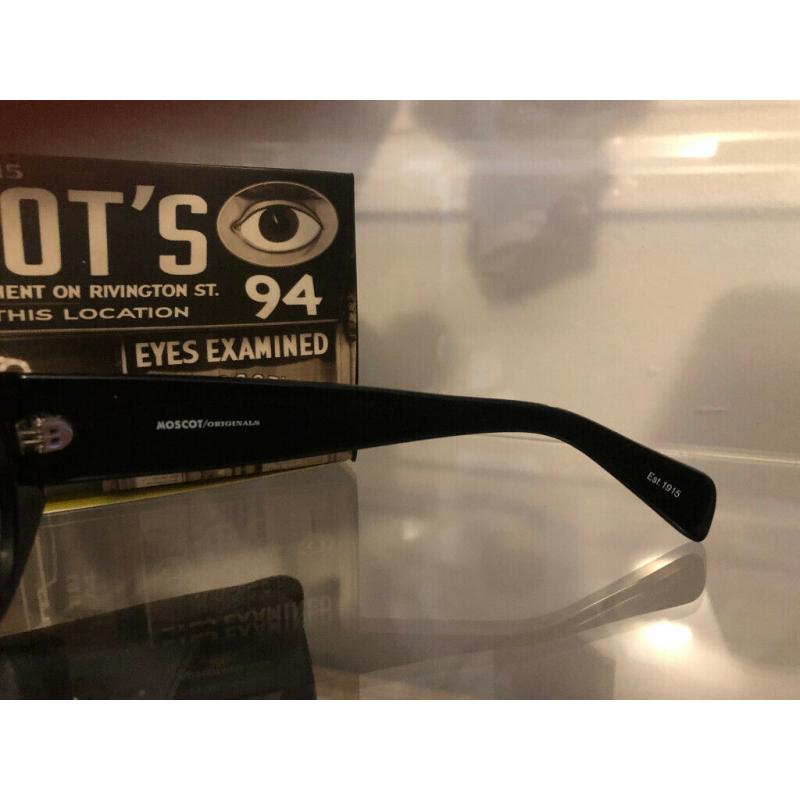 *RARE* BRAND NEW MOSCOT NY, USA The THEROUX BLACK Size 46 (Justin Theroux / Mulholland Drive)