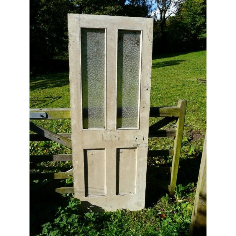 Victorian half glazed 4 panel door