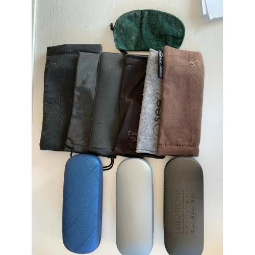 job lot of glasses cases