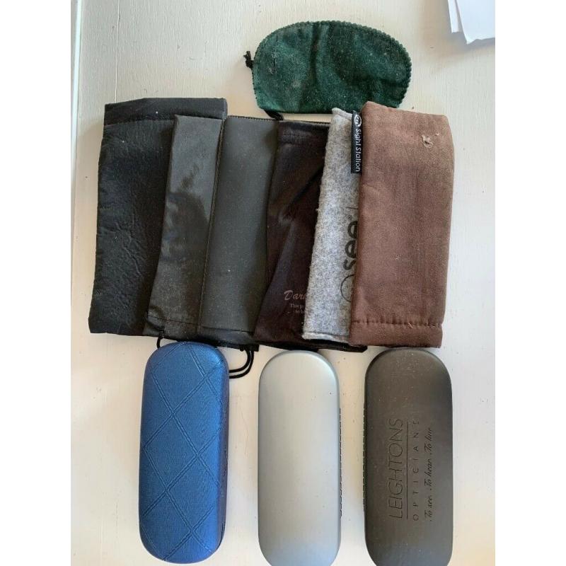 job lot of glasses cases