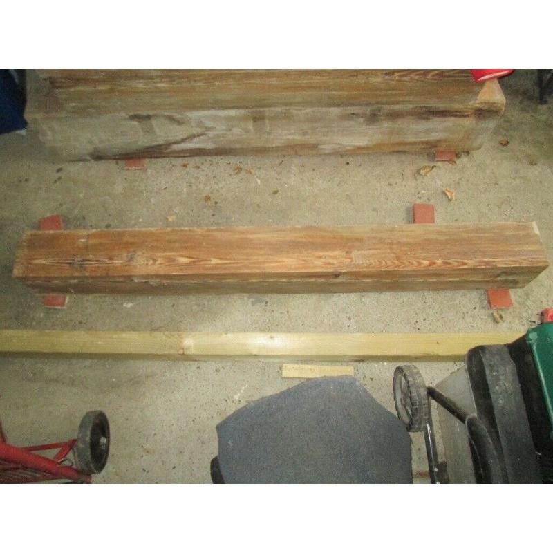 Antique Pitch Pine Beam / Lintel Length 1.72m