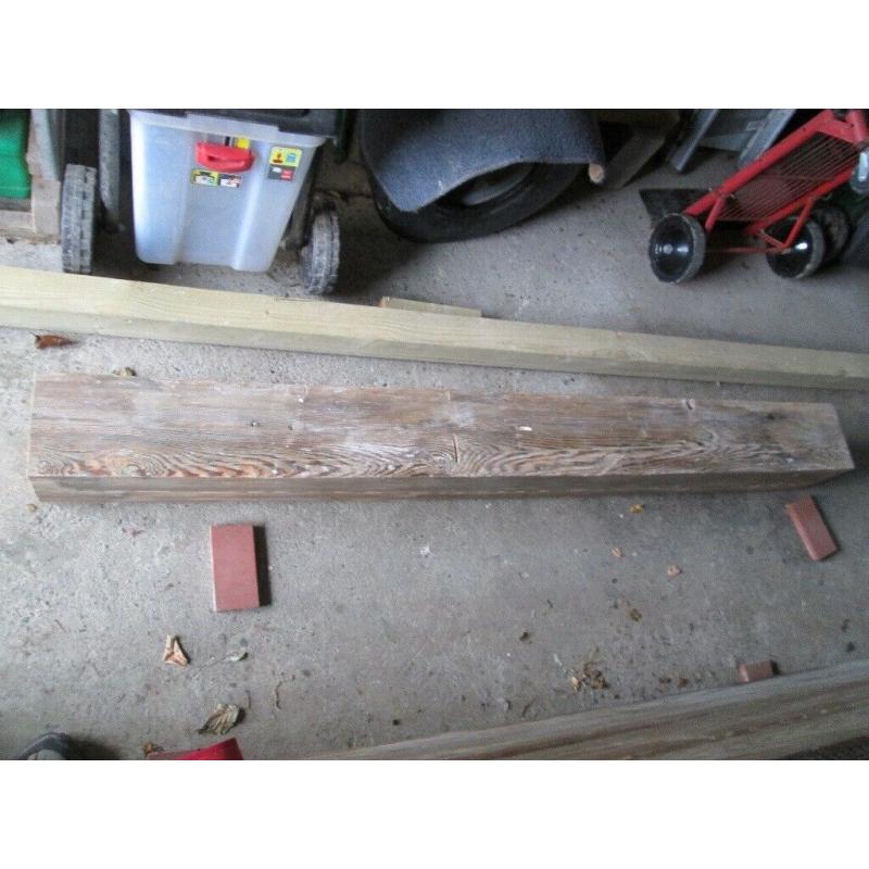 Antique Pitch Pine Beam / Lintel Length 1.72m