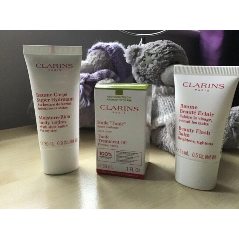 Clarins Makeup Bag And 3 Products