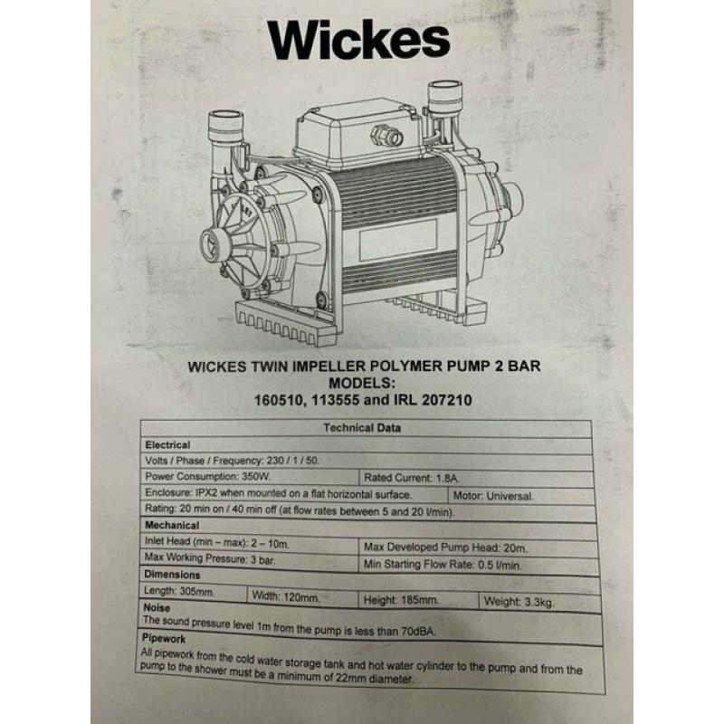 ****BRAND NEW**** SHOWER PUMP