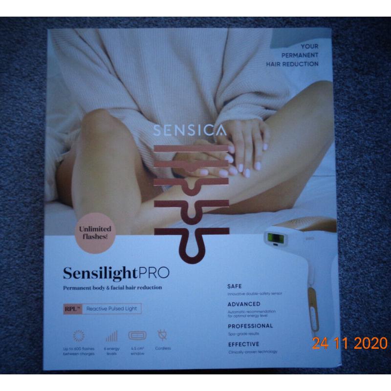 Sensica Sensilight Pro IPL Cordless Hair Removal Device