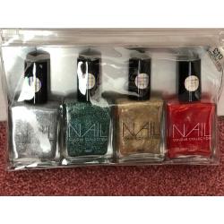 Next - Brand New - Set of 4 Nail Varnishes / Varnish - Glitter / Sparkle