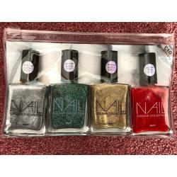Next - Brand New - Set of 4 Nail Varnishes / Varnish - Glitter / Sparkle