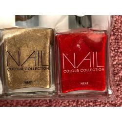 Next - Brand New - Set of 4 Nail Varnishes / Varnish - Glitter / Sparkle