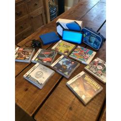 Nintendo DS with Carry case, 8 games, charger and case
