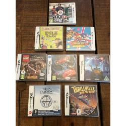 Nintendo DS with Carry case, 8 games, charger and case