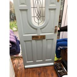 hardwood front door