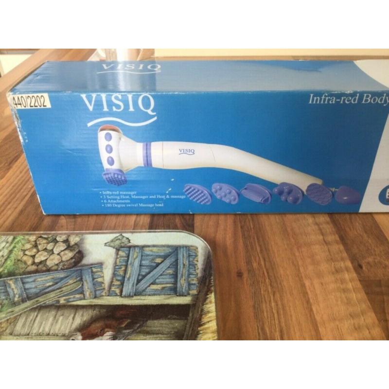Visiq Infa Red body massager with 6 attachments
