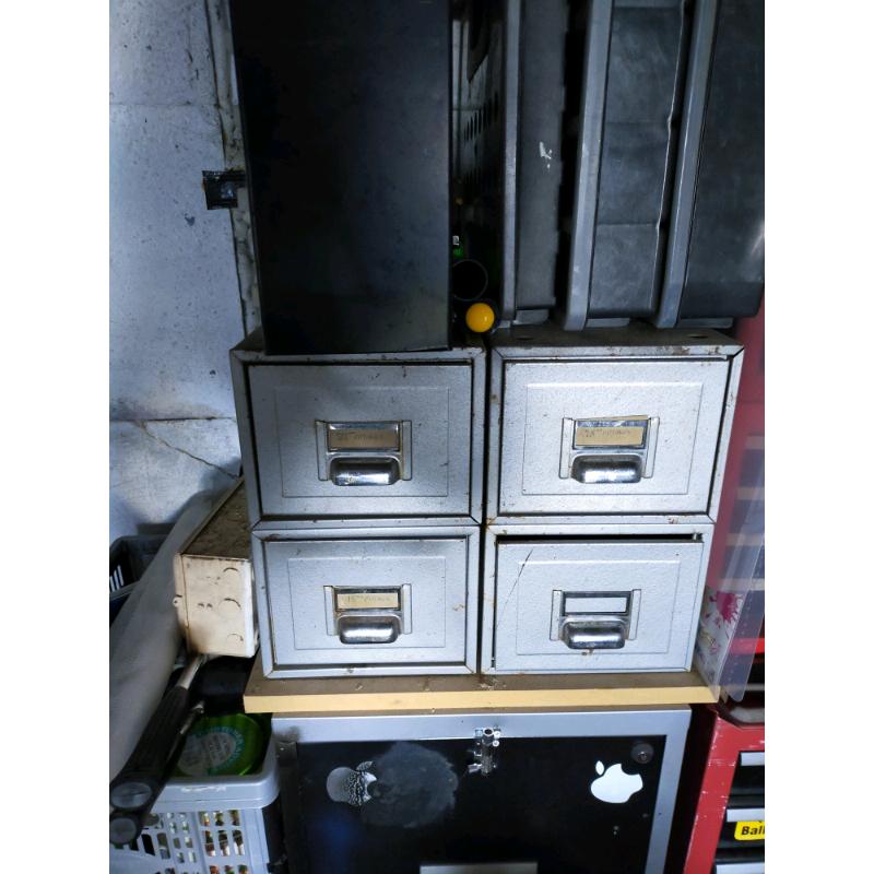Small Filing Index Card Storage Garage Shed