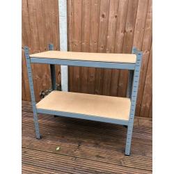 2-Tier Heavy duty metal shelving unit