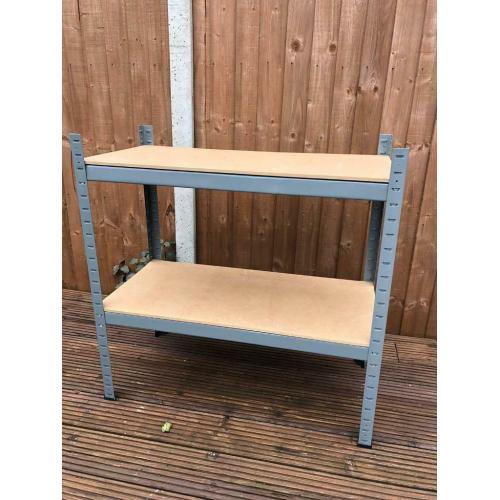 2-Tier Heavy duty metal shelving unit