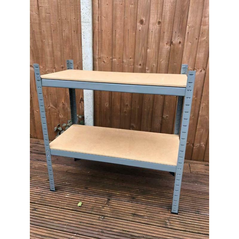 2-Tier Heavy duty metal shelving unit