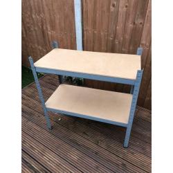 2-Tier Heavy duty metal shelving unit