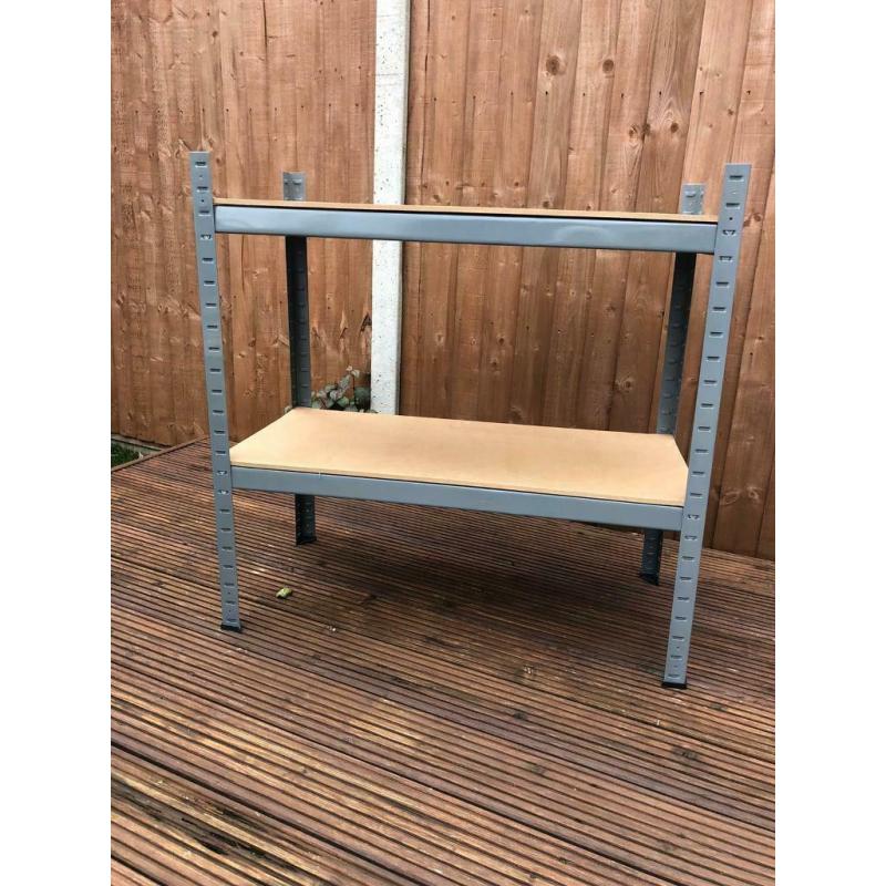 2-Tier Heavy duty metal shelving unit