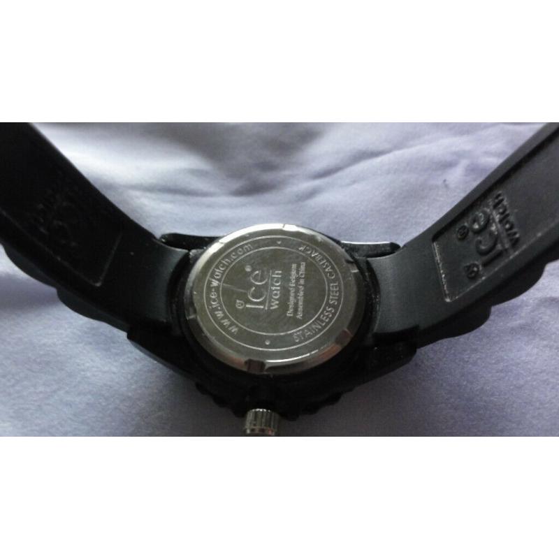 ICE Watch Ladies Womens Unisex Wristwatch Watch Black 34mm New Condition