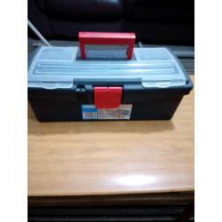 14 inches plastic toolbox in very good condition
