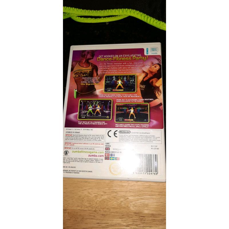 Nintendo wii zumba fitness