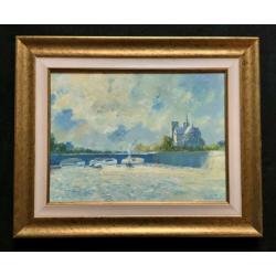 Alistair Kilburn (b. 1936) Notre Dame Paris Impressionist Oil Painting - Superb!