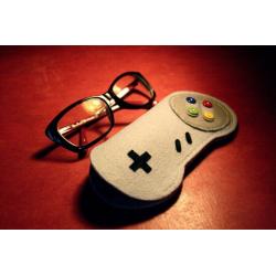 Super Nintendo Glasses Case Controller - SNES - Retro - 90s Gamer - Geeky gift