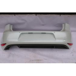 VW GOLF 7 REAR BUMPER IN WHITE PARKING SENSORS 2012-16 GENUINE PART 5G6 807 568