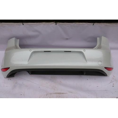 VW GOLF 7 REAR BUMPER IN WHITE PARKING SENSORS 2012-16 GENUINE PART 5G6 807 568