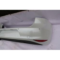 VW GOLF 7 REAR BUMPER IN WHITE PARKING SENSORS 2012-16 GENUINE PART 5G6 807 568