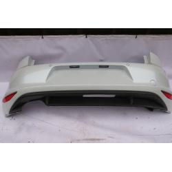 VW GOLF 7 REAR BUMPER IN WHITE PARKING SENSORS 2012-16 GENUINE PART 5G6 807 568