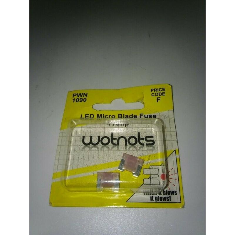 17 Packs Wot nots PWN1090 LED Micro Blade Fuses 4 Amp