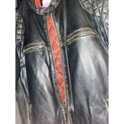 Men?s motorcycle leather jacket