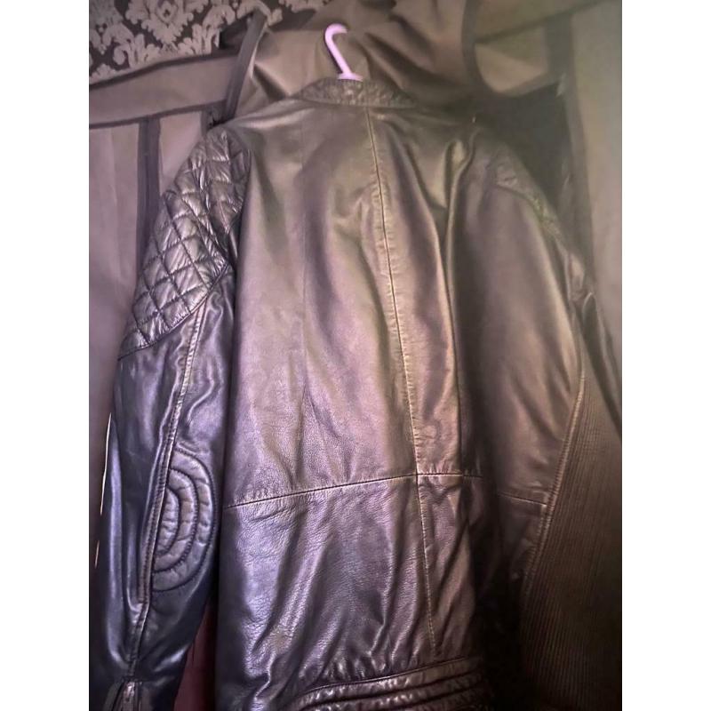 Men?s motorcycle leather jacket