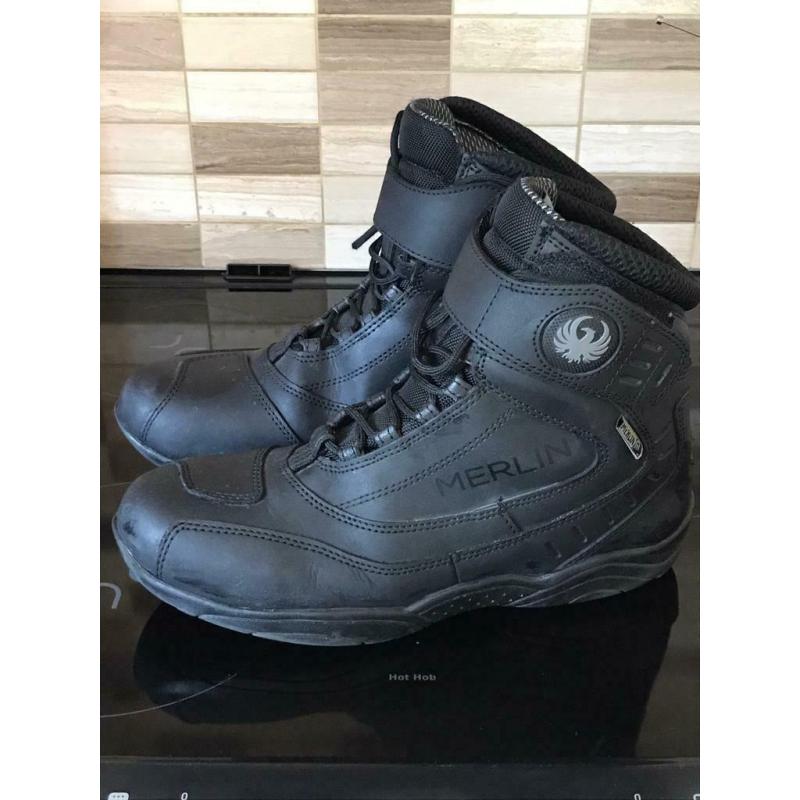 MERLIN STREET CE WATERPROOF MOTORCYCLE BOOTS