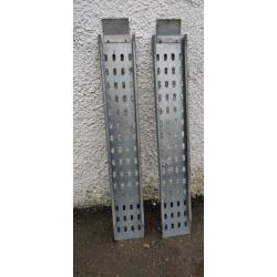 Trailer Ramps. Heavy Duty Steel Galvanised. 6ft x 10"