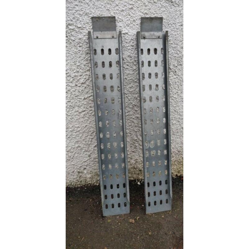 Trailer Ramps. Heavy Duty Steel Galvanised. 6ft x 10"