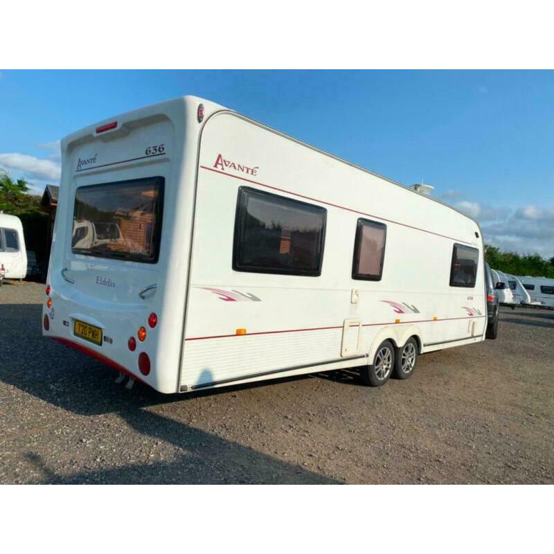 Elddis Avante 636 6 berth Caravan Great Family Layout VGC Awning !