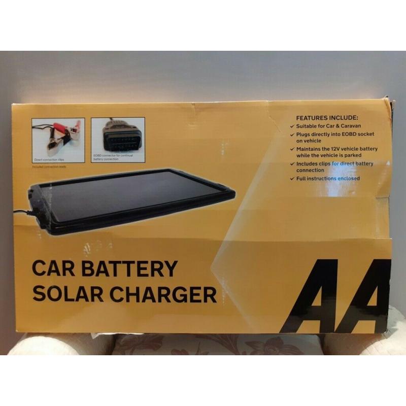 AA Car Battery Solar Charger