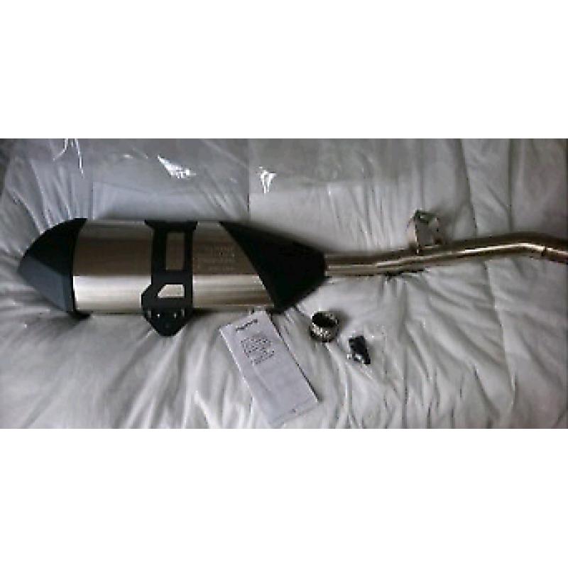 Triumph explorer exhaust system