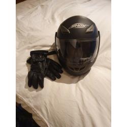 Shox Small Size Helmet & Gloves