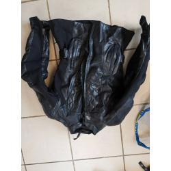 RST Ladies Black Leather Motorbike Jacket UK Size 8