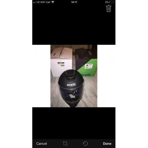 Motorcycle helmit shox size XS