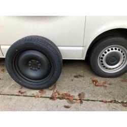8"x18" JBW SMOOTHIE MATT BLACK STEEL WHEELS TO SUIT VW T5 SET OF 4