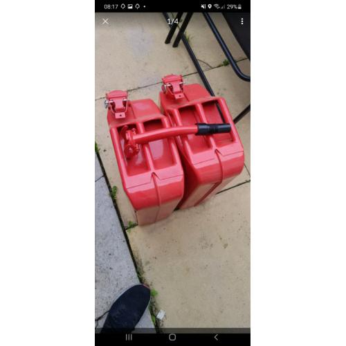 X2 20ltr Jerry cans with nozzle