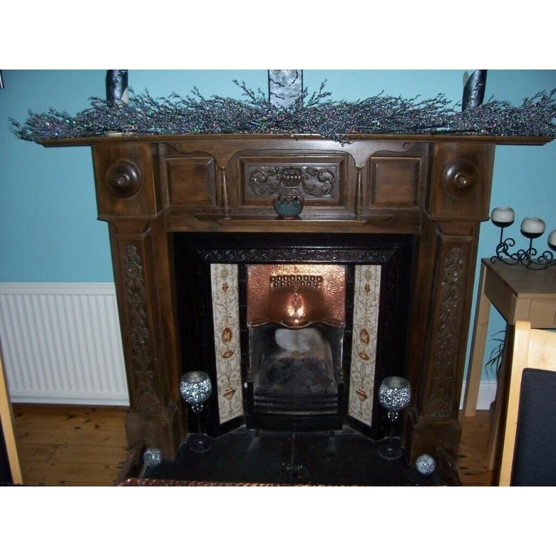 Fireplace insert (complete with tiles)