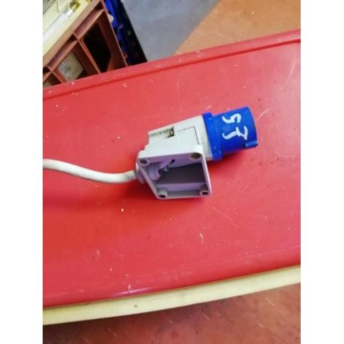 Caravan electric hook up connector
